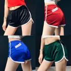 Elastic-waist Contrasted Shorts