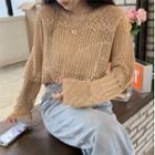 Plain Camisole / Long-sleeve Knit Top