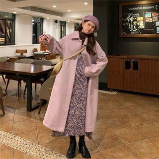 Collared Woolen Long Coat