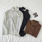 Patterned Long-sleeve Loose-fit Shirt