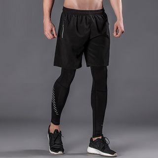 Striped Sports Tights