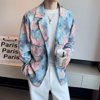 Print Single-button Blazer