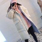 Hooded Duck-down Long Puffer Coat