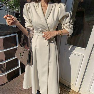 Shawl-collar Coatdress & Belt