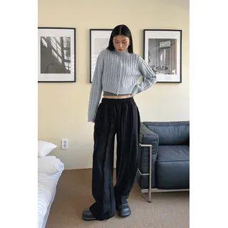 Frayed Seam-trim Sweatpants