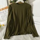 Puff-sleeve Slim-fit T-shirt In 5 Colors