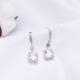 Rhinestone Ear Stud Silver - One Size