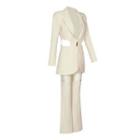 Set: Cut Out Blazer + Dress Pants