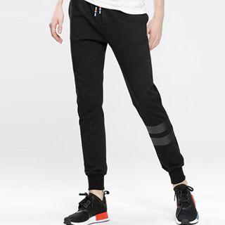 Striped Drawstring Sweat Pants