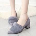 Furry Pointy Pumps