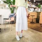 Band-waisted Long Skirt