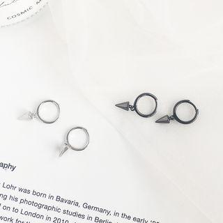 925 Sterling Silver Cone Earring