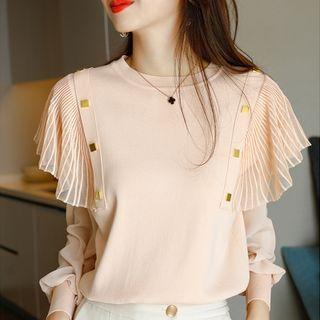 Studded Ruffle Blouse