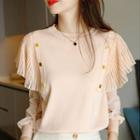 Studded Ruffle Blouse