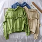 Loose-fit Ruffled Hoodie