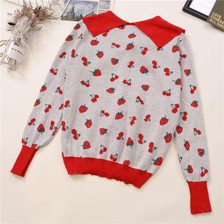 Fruit Jacquard Cardigan