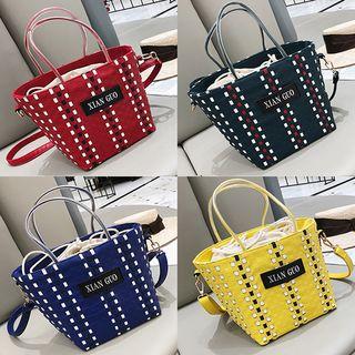 Woven Tote With Shoulder-strap