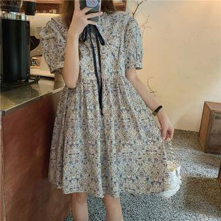 Print Lace-up Cropped Suspender Skirt As Shown In Figure - One Size
