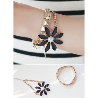Set Of 2: Floral Bracelet