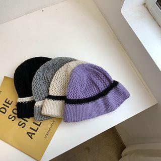 Pointelle-knit Bucket Hat