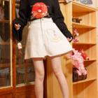 Contrast-trim Wide-leg Skort