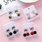 Bow Chenille Earring