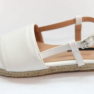 Faux-leather Espadrille Sandals
