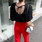 Runway Tie-back Printed T-shirt