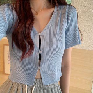 Multi-color Cropped T-shirt