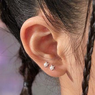 Star Sterling Silver Earring / Gift Box / Set