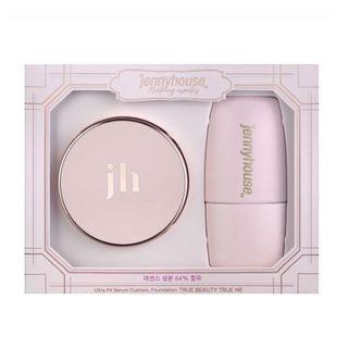 Jenny House - Ultra Fit Serum Cushion And Foundation Set - 2 Colors #23