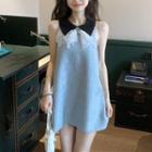Sleeveless Collared A-line Dress / Top