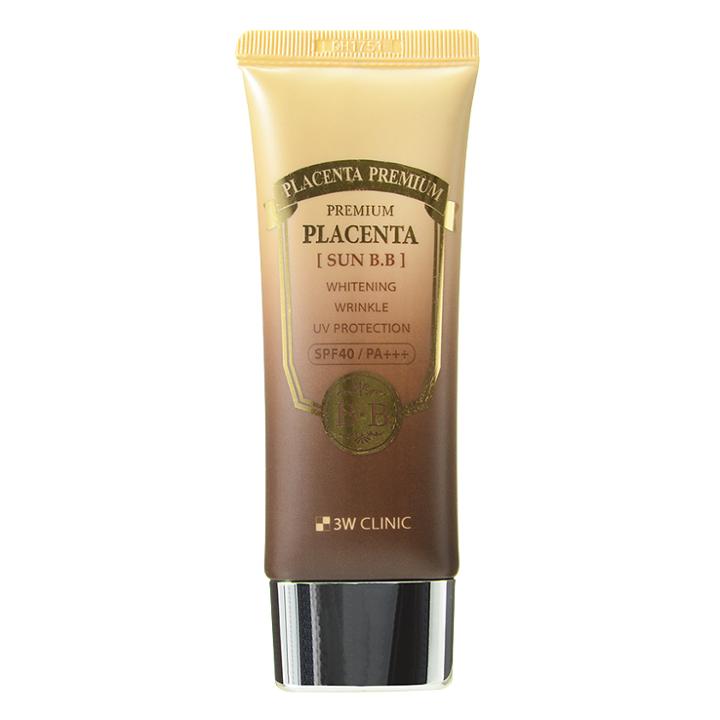 3w Clinic - Premium Placenta Sun B.b Cream Spf 40 Pa+++ 50ml