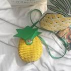 Woven Pineapple Crossbody Bag As Shown In Figure - One Size