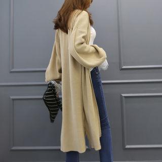 Long Rib-knit Cardigan