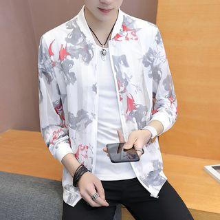 Printed Slim-fit Bomber Jacket (various Designs)