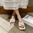 Floral Open-toe Mules