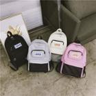 Couple Matching Set: Lettering Backpack + Clutch