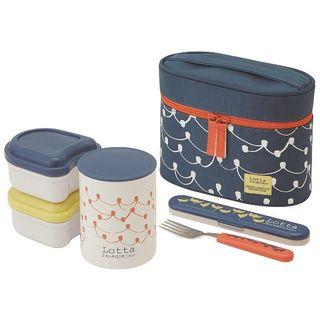 Lotta Jansdotter Thermal Lunch Box Set (blue)