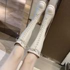 Lace Up Tall Pumps