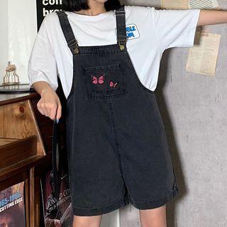 Butterfly Embroidered Jumper Shorts