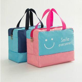 Colorblock Printed Wet-dry Beach Bag