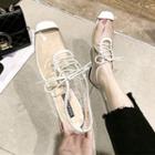 Transparent Lace-up Shoes