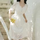 Short-sleeve Medium Long Dress