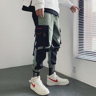 Buckled Strap Cargo Pants