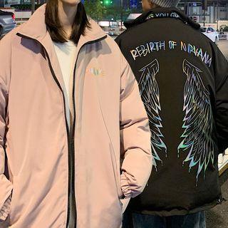 Lettering Wing Print Jacket