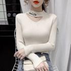 Cut Out Lettering Sweater