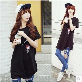 Short-sleeve Print Tunic