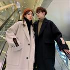 Couple Matching Patch Lettering Trench Coat