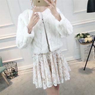 Faux-fur Bridal Jacket
